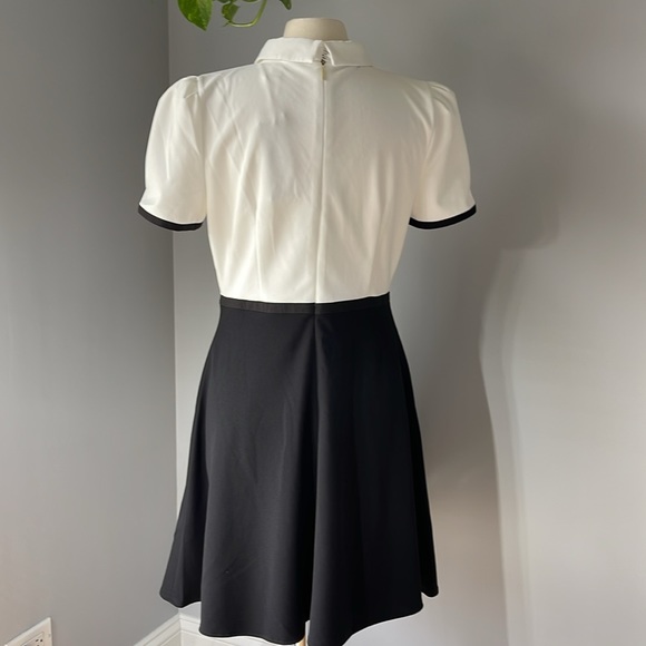 Karl Lagerfeld Paris Scuba Crepe Bow Fit And Flare Dress Size 8, NWT. - Picture 7 of 7
